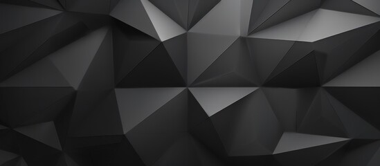 Dark Silver, Gray geometric polygonal with rectangle design. Creative origami-style geometric background with gradient for business.