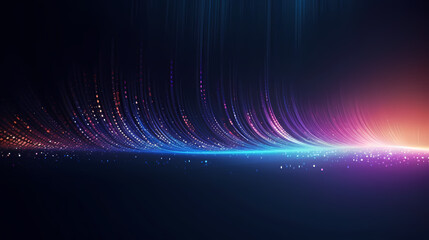 Obraz premium Starry sky gradient background with sparkling particles