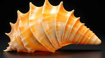 a close up of a shell - obrazy, fototapety, plakaty