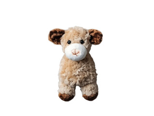 cow stuffed animal isolated on transparent background, transparency image, removed background
