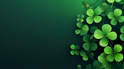 St. Patrick's Day celebration with copy space for text