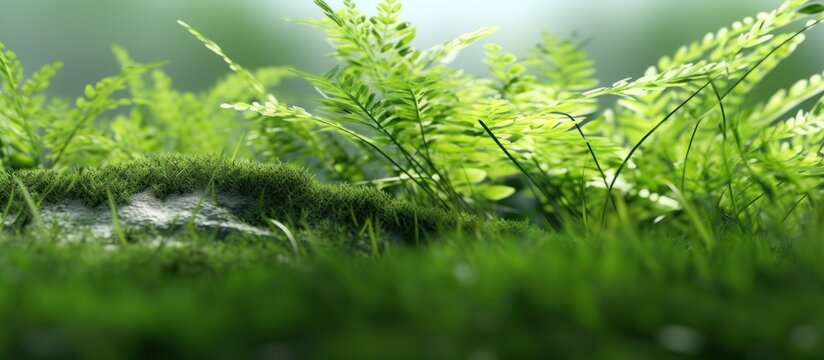 green grass macro background