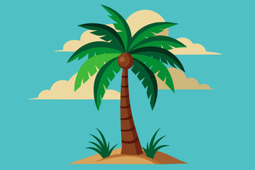Fototapeta na wymiar palm tree vector illustration 