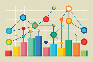 Graph vector illustration 
