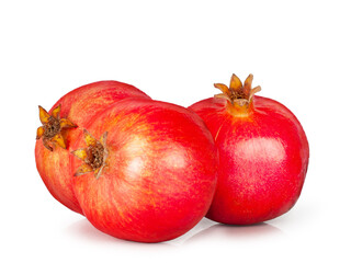 Pomegranate fruits isolated on a white background