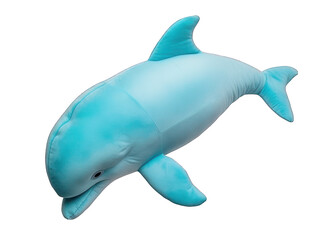 dolphin stuffed animal isolated on transparent background, transparency image, removed background