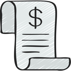 Cost Sheet Paper Icon
