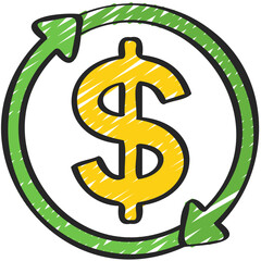 Money Cycle Arrows Icon