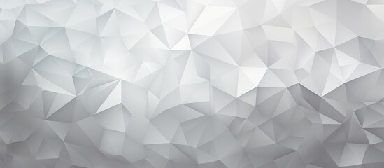 Abstract geometric background with seamless polygonal mosaic gradient texture in white and gray colors.