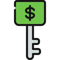 Money Key Icon