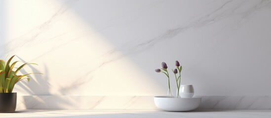 Smooth white marble texture for ceramic tile surface