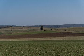 Landscape near the town Hallenberg in the Rothaargebrige, Germany