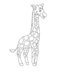 Animal Coloring Book Page For Kids