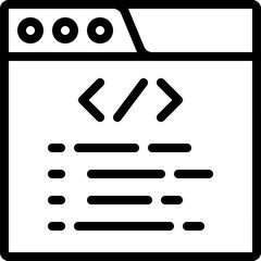 Website With Coding Icon