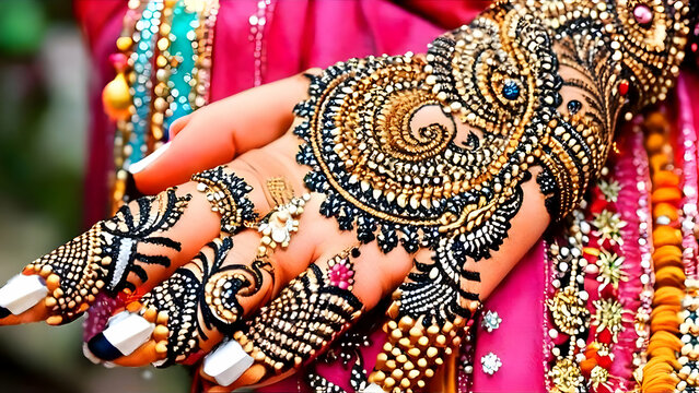 Tattoo, henna, mehndi, fashion, wedding, indian, culture, traditional, design, makeup, bridal, special hand, tattoo on hands