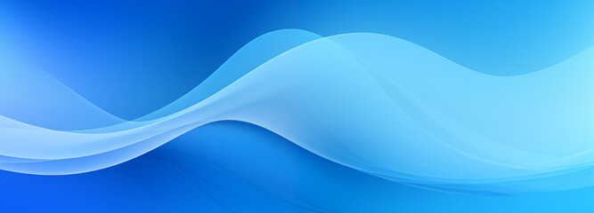 Obraz premium Abstract blue background with blue waves