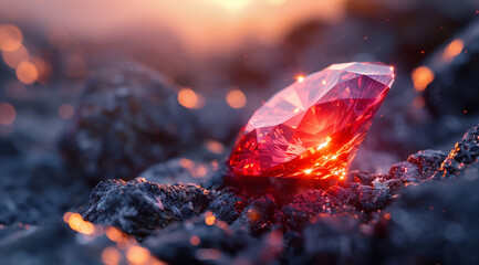 Red Diamond Background