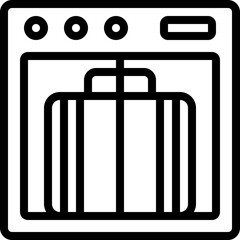 Baggage Scanning Machine Icon