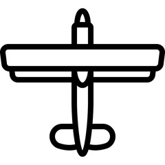 Biplane Aeroplane Icon