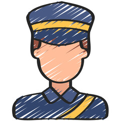 Security Man Avatar Icon
