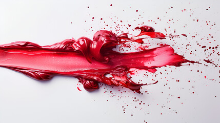 Splashes of liquid lipstick background, generative ai