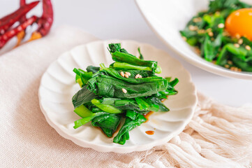 レンジで作るニラのおひたし