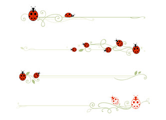 A set of lady bug themed dividers  © MLWilson