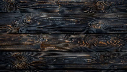  wood texture with natural pattern. dark wooden background, brown board, generative ai © AriyaniAI