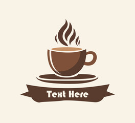 cup of coffee logo for coffee shop