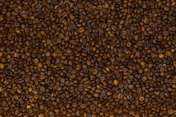 Coffee beans texture background