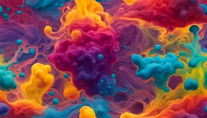 psychedelic rainbow liquid swirl, bright, colorful, vivid