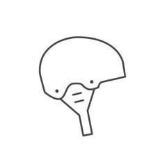 Sport helmet line outline icon