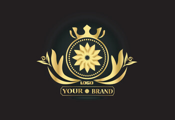 Modern corporate company luxury logo and business card logo.