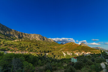 Fototapeta na wymiar Drvnik Biokowo Mountain Riviera Makarska