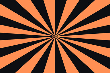 Coral Sun rays Retro vintage style on background, Sunburst Pattern Background. Rays. Summer Banner illustration