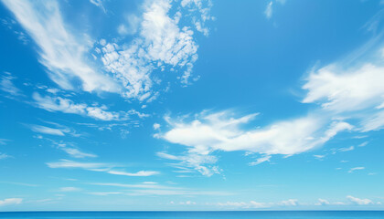 cloudy clear sunny blue sky