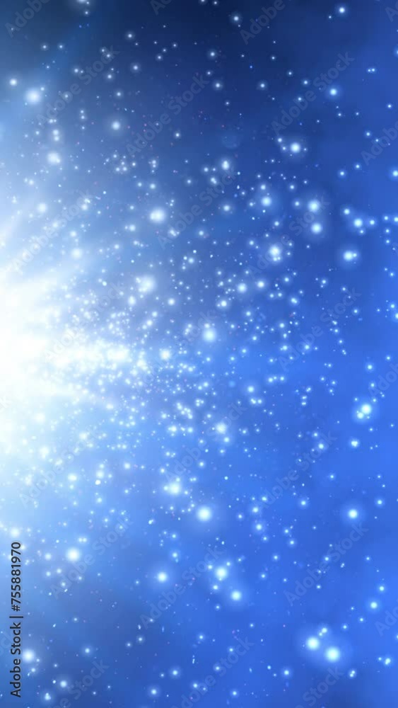 Wall mural vertical heavenly side snowfall 4k loop heavenly snowfall 4k loop features snow and particles coming