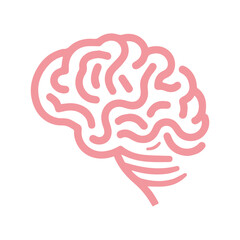 Human brain medical vector icon