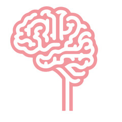 Human brain medical vector icon