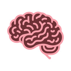 Human brain medical vector icon
