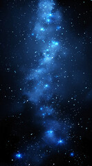 Night sky with stars. Universe filled with clouds, nebula and galaxy. Cosmos with stardust and...