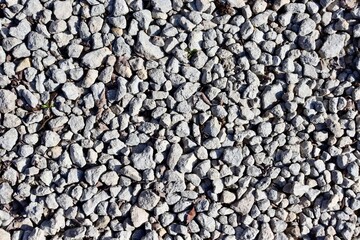 A close view of the rock and stone gravel surface.