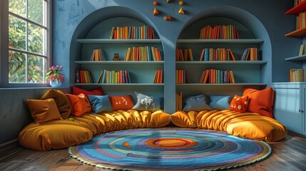 Childs Room Filled With Books and Toys