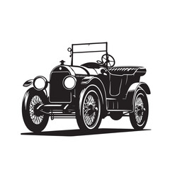 Fototapeta premium Vintage Car Silhouette Vector Collection for Retro Enthusiasts and Classic Automotive Designs, Classic Vintage car Illustration.