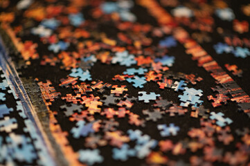 Fototapeta premium Puzzle with Shallow Depth of Field