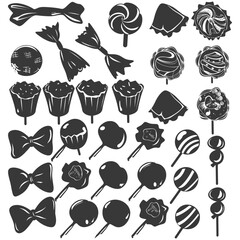 Silhouette candy collection set black color only