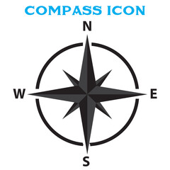 Fototapeta premium Compass icons set. arrow compass icon sign and symbol. vector illustration