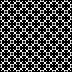 Black and white seamless abstract pattern. Background and backdrop. Grayscale ornamental design.