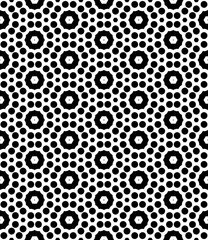 Black and white seamless abstract pattern. Background and backdrop. Grayscale ornamental design.