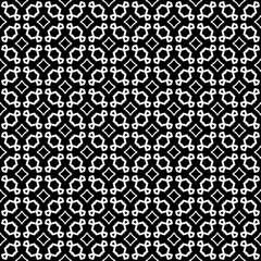 Black and white seamless abstract pattern. Background and backdrop. Grayscale ornamental design.